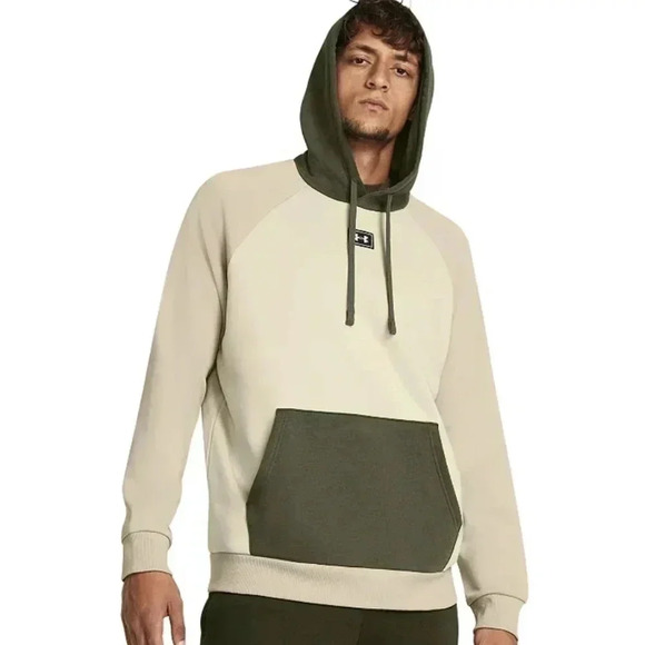 Under Armour Rival Fleece Colorblock Hoodie - Picture 1 of 8
